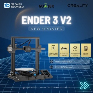 Creality Ender 3 V2 32 Bit New Updated 3D Printer Prusa I3 Size Besar